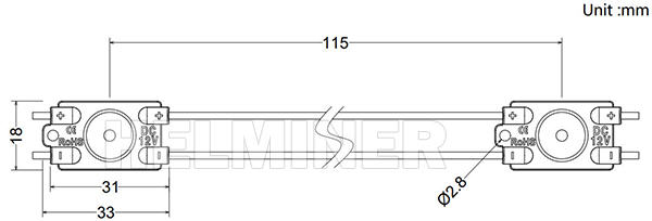    1 LED Mini Small 12V 24V Prism LED modules      