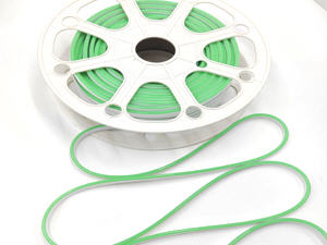 Flexibele LED NEON strip groen 6x12 mm van 5 meter lang.