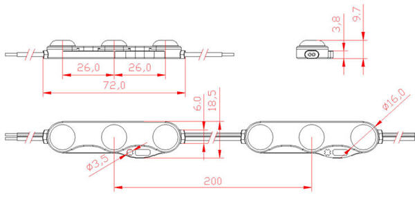   Module leds pour enseigne lumineuse     